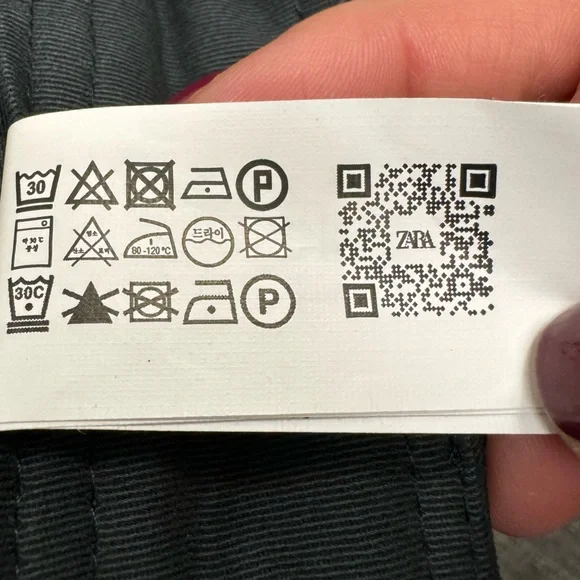 Zara Charcoal Gray Asymmetrical Trousers - Picture 11 of 14